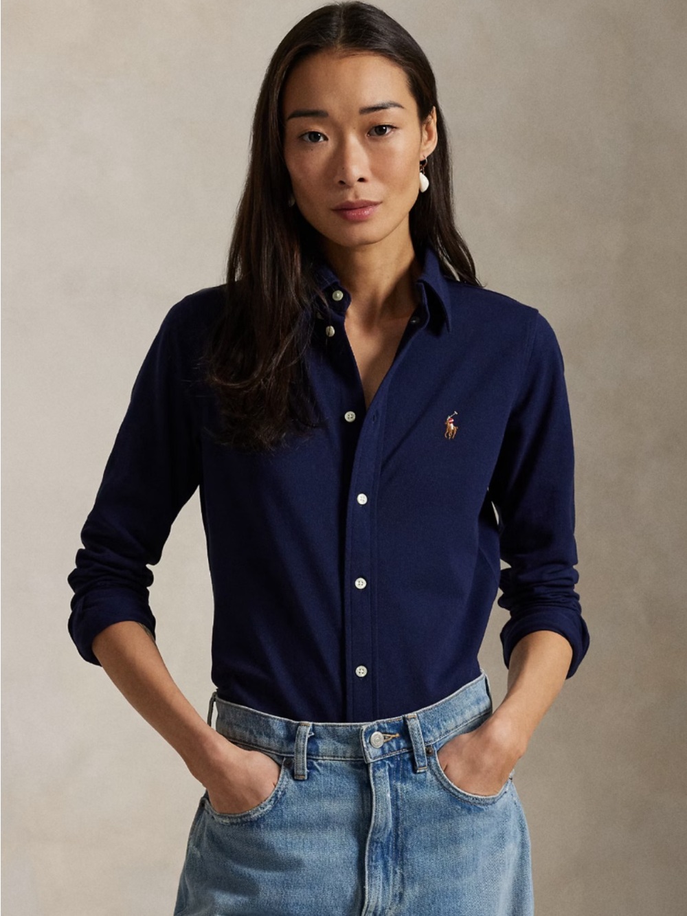 Polo Ralph Lauren Deep Navy Button-Down Oxford shirt